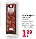 Herzstücke Mini Rispentomaten Angebote von Edeka bei E center Wiesbaden für 1,99 €