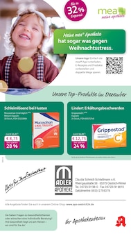 Aktueller mea - meine apotheke Prospekt (Oestrich-Winkel, 4 Seiten zum blättern mea - meine apotheke Prospekt Unsere Dezember-Angebote mit 4 Seiten