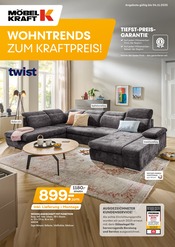 Aktueller Möbel Kraft Möbel & Einrichtung Prospekt in Diera-Zehren und Umgebung, "WOHNTRENDS ZUM KRAFTPREIS!" mit 20 Seiten, 08.10.2025 - 04.11.2025