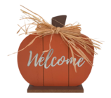 Dekofigur Kürbis Welcome für 2,99 € bei KiK im Angebot Dekofigur Kürbis Welcome im aktuellen KiK Prospekt