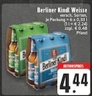 Weisse Angebote von Berliner Kindl bei EDEKA Mülheim für 4,44 €