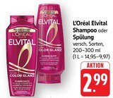 Elvital Shampoo im Angebot bei E center in Freiburg Elvital Shampoo Angebote von L'Oréal bei E center Freiburg für 2,99 €