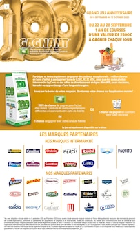 Prospectus Intermarché de la semaine "LE TRÈS GROS ANNIVERSAIRE" avec 2 pages, valide du 23/09/2025 au 05/10/2025 pour Riom-és-Montagnes et alentours