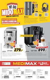 Kaffeeautomat im MEDIMAX Prospekt in Oberhausen Aktueller MEDIMAX Prospekt mit Kaffeeautomat, "ZEIT FÜR NEUES!", Seite 8