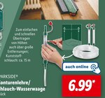 Konturenlehre oder Schlauch-Wasserwaage Angebote von PARKSIDE bei Lidl Neuss für 6,99 €