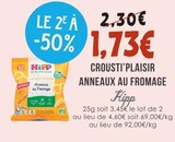 Crousti'Plaisir Anneaux au Fromage - HIPP - Naturalia Crousti'Plaisir Anneaux au Fromage - HIPP à 1,73 € dans le catalogue Naturalia