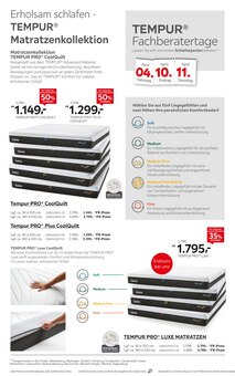 Matratze im XXXLutz Möbelhäuser Prospekt "DIE ZUKUNFT DES SCHLAFENS BEGINNT JETZT." mit 4 Seiten (Essen)