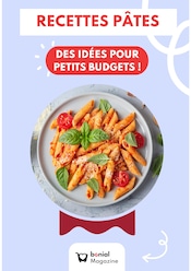 Prospectus Autres Magasins Recettes en cours à Moissy-Cramayel et alentours, "RECETTES PÂTES DES IDÉES POUR PETITS BUDGETS !", 1 page, 20/10/2025 - 16/11/2025 Catalogue Autres Magasins Recettes en cours à Moissy-Cramayel et alentours, "RECETTES PÂTES DES IDÉES POUR PETITS BUDGETS !", 1 page, 20/10/2025 - 16/11/2025