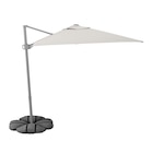 Aktuelles Hängesonnenschirm mit Fuß helles Graubeige/dunkelgrau Angebot bei IKEA in Braunschweig ab 228,99 €