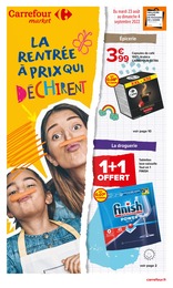 Catalogue Carrefour Market du moment, 23/08/2022 - 04/09/2022 Prospectus Carrefour Market en cours, "La rentrée à prix qui déchirent", 12 pages