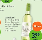 Bio-Riesling & Bio-Grauer-Burgunder im tegut Prospekt Bio-Riesling & Bio-Grauer-Burgunder von Landlust im aktuellen tegut Prospekt für 3,99 €
