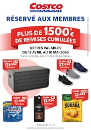 Prospectus Costco à Lieusaint, "PLUS DE 1500€* DE REMISES CUMULÉES", 20 pages, 13/04/2026 - 10/05/2026