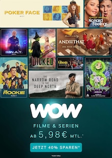 WOW Prospekt Filme und Serien ab 5,98€ mtl. mit 1 Seite