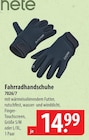 Fahrradhandschuhe Angebote bei famila Nordost Neumünster für 14,99 €