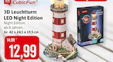 3D Leuchtturm LED Night Edition bei Kaufhaus Stolz im Fehmarn Prospekt für 12,99 €