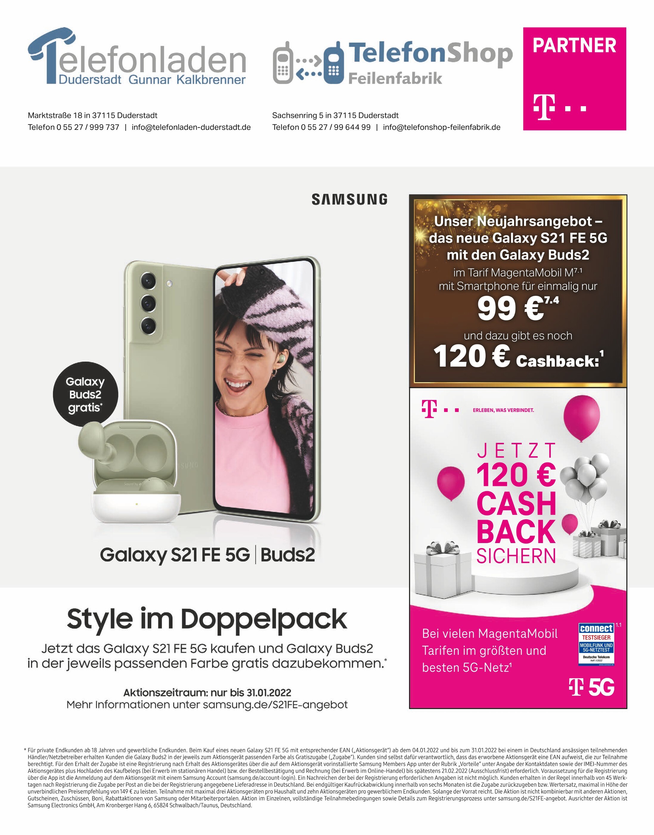 Telefonshop Feilenfabrik Prospekt für Göttingen mit 8 Seiten Telefonshop Feilenfabrik Prospekt für Göttingen: "Aktuelle Angebote", 8 Seiten, 18.01.2022 - 31.01.2022