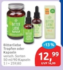 Tropfen oder Kapseln von Bitterliebe für 12,99 € bei budni im Angebot Tropfen oder Kapseln von Bitterliebe im aktuellen budni Prospekt