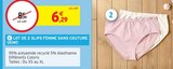 Lot de 2 slips femme sans couture - Gemo en promo chez Intermarché Super Nanterre à 6,29 €