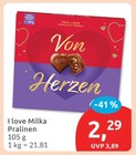 Aktuelle Milka Angebote bei budni in Hamburg Aktuelles I love Milka Pralinen Angebot bei budni in Hamburg ab 2,29 €