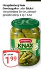 Knax Gewürzgurken im Angebot bei GLOBUS in Wiesbaden Knax Gewürzgurken Angebote von Hengstenberg bei GLOBUS Wiesbaden für 1,99 €