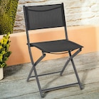 Chaise pliante Essentiel en promo chez Maxi Bazar Franconville à 19,99 €