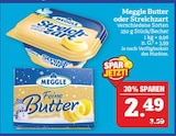 Butter oder Streichzart Angebote von Meggle bei Marktkauf Plauen für 2,49 €