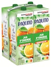 Jus à base de concentré d'orange sans pulpe - Paquito à 5,92 € dans le catalogue Intermarché Hyper