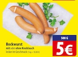 Bockwurst bei famila Nordost im Neustadt Prospekt für 5,00 €