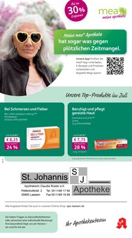 Aktueller mea - meine apotheke Prospekt "Unsere Juli-Angebote" Seite 1 von 4 Seiten