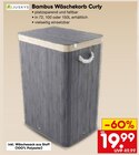 Bambus Wäschekorb Curly im Angebot bei Netto Marken-Discount in Worms Bambus Wäschekorb Curly Angebote von Juskys bei Netto Marken-Discount Worms für 19,99 €