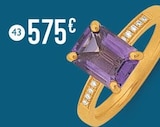 bague améthyste et diamants à 575,00 € dans le catalogue E.Leclerc