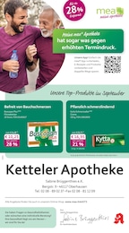 mea - meine apotheke Prospekt für Oberhausen mit 4 Seiten mea - meine apotheke Prospekt für Oberhausen: "Unsere September-Angebote", 4 Seiten, 01.09.2025 - 30.09.2025