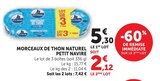 Morceaux de Thon Naturel - Petit Navire en promo chez U Express Châteauroux à 2,12 €