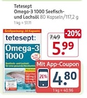 Omega-3 1000 Seefisch- und Lachsöl von Tetesept im aktuellen Rossmann Prospekt