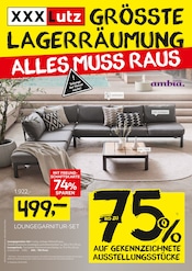 Aktueller XXXLutz Möbelhäuser Möbel & Einrichtung Prospekt in Gägelow und Umgebung, "GRÖSSTE LAGERRÄUMUNG" mit 12 Seiten, 26.05.2025 - 08.06.2025