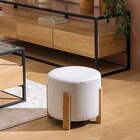 Tabouret d’appoint Bansa bouclette - Maxi Bazar à Cholet Tabouret d’appoint Bansa bouclette en promo chez Maxi Bazar Cholet à 19,99 €
