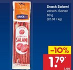 Salami im Netto Marken-Discount Prospekt Snack Salami im aktuellen Netto Marken-Discount Prospekt für 1,79 €