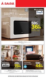 Promos Micro-Ondes dans le catalogue "Carrefour market" de Carrefour Market Micro-Ondes en promo dans le catalogue Carrefour Market à la page 39