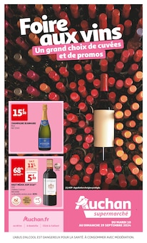 Prospectus Auchan Supermarché de la semaine "Foire aux vins" avec 1 pages, valide du 10/09/2024 au 29/09/2024 pour Béziers et alentours