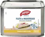 Filets de maquereaux à la sauce moutarde - SAUPIQUET en promo à 6,91 € chez Intermarché Filets de maquereaux à la sauce moutarde - SAUPIQUET dans le catalogue Intermarché