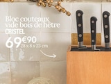 Bloc couteaux vide bois de hêtre - CRISTEL dans le catalogue Ambiance & Styles