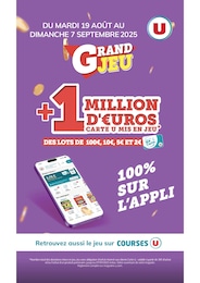 Catalogue Hyper U "GRAND JEU", 1 page, 19/08/2025 - 30/08/2025 Prospectus Hyper U "GRAND JEU", 1 page, 19/08/2025 - 30/08/2025