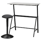 Tisch und Sitz-/Stehstütze anthrazit/grau Angebote von GLADHÖJDEN / NILSERIK bei IKEA Bad Oeynhausen für 218,99 €
