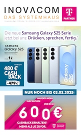 Aktueller INOVACOM Elektromarkt Prospekt in Wermelskirchen und Umgebung, "Die neue Samsung Galaxy S25 Serie jetzt bei uns: Drücken, sprechen, fertig." mit 8 Seiten, 10.02.2025 - 28.02.2025