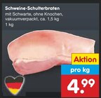 Netto Marken-Discount Düren - Schweine-Schulterbraten Angebot im Prospekt Schweine-Schulterbraten bei Netto Marken-Discount im Düren Prospekt für 4,99 €