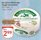 Ziegen-Camembert Angebote von Der Grüne Altenburger bei GLOBUS Erfurt für 2,99 €