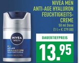 ANTI-AGE HYALURON FEUCHTIGKEITS-CREME Angebote von NIVEA MEN bei Marktkauf Hemer für 13,95 €