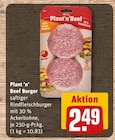 Plant ’n’ Beef Burger von  im aktuellen REWE Prospekt für 2,49 €