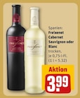 Cabernet Sauvignon oder Blanc im Angebot bei REWE in Kassel Cabernet Sauvignon oder Blanc Angebote von Freixenet bei REWE Kassel für 3,99 €