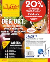 Aktueller Netto Marken-Discount Discounter Prospekt in Burgkunstadt und Umgebung, "20% auf frisches Obst & Gemüse" mit 4 Seiten, 03.03.2025 - 08.03.2025